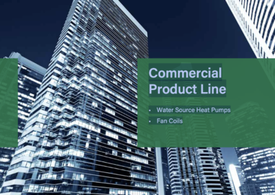 The Whalen Company Commercial Product Line CATALOG for Water Source Heat Pumps and Fan Coils